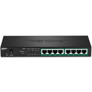 TRENDnet TPE-TG84 8-Port PoE+ Unmanaged Gigabit Switch, 30W/Port, Wall mountable